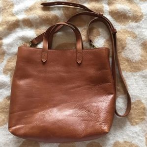 Madewell small transport tote brown